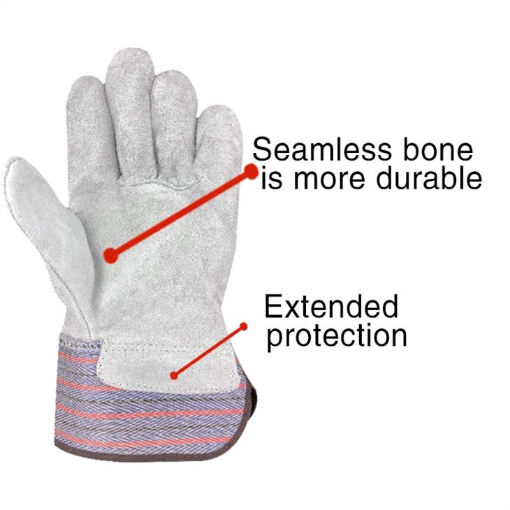 Long Cuff Leather Work Gloves